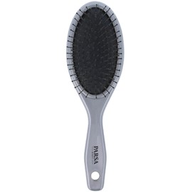 PARSA Beauty Hair Brush Unicolour with Metal Pins Head Massage Hair Brush Hairstyling Oval