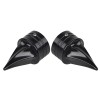 Unbranded Black Twisted Front Axle Cap Nut Covers For Harley