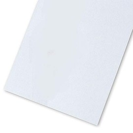 White Cardboard, 21.5 x 15.6 x 0.02 inches (547 x 397 x 0.5 mm), 4 Cuts, Set of 50, Single Sided Gray