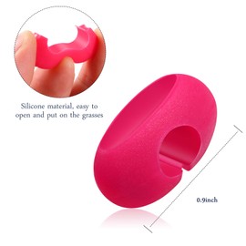 48 Pieces Wine Glass Charms Markers Silicone Drink Markers for Wine Glass Champagne Flutes Cocktails, Martinis, 48 Colors