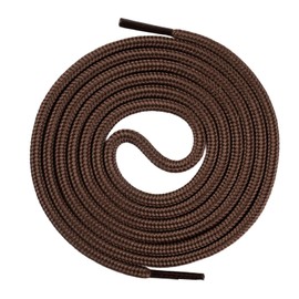 VGUBLG 2 Pair Shoelaces Round Boot Shoe Laces for Hiking Work Sports Oval Replacement Laces Brown 59"