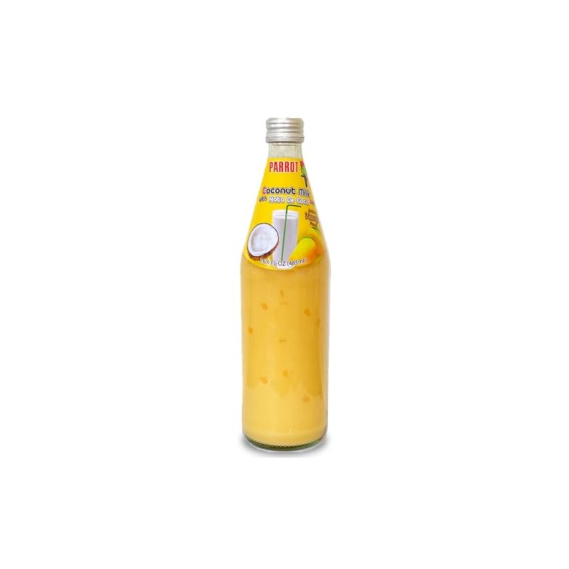 Parrot Coconut Milk With Nata De Coco Drink Mango 485ml