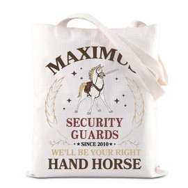 FOTAP Maximus Inspire Princess Horses Magical Kingdom Tote Bag Gift Tangled Horse Handbag Horse Lover Gift, White