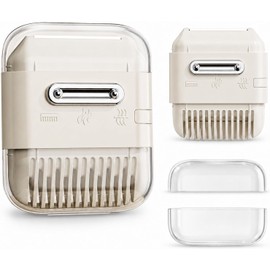 Recortadora de cabello de doble cara para puntas abiertas, recortadora de cejas y puntas abiertas 3 en 1, mini recortadora de cabello manual multifuncional de doble cara para mujeres, flequil