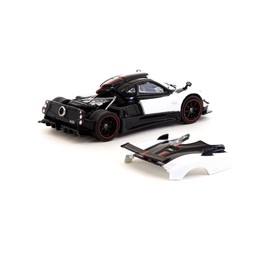 Pagani Zonda Cinque Bianco Benny White and Black Global64 Series 1/64 Diecast Model Car by Tarmac Works T64G-TL021-WH