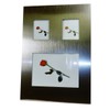 Innovative Design Contemporary 3-Panel Brushed Metal Photo Frame, 5x7, Horizontal