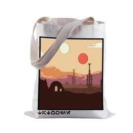 LEVLO Movie Fans Travel Tote Bag Movie Inspired Gift Sunset Travel Shopping Bag Science Fiction Themed Gift (Sunset)