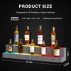 Cubehom LED Lighted Liquor Bottle Display Shelf, 38 Inch Bar
