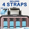 CSTOM 4 x Coloured Suitcase Straps, Luggage Straps, for Suitcase