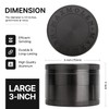 Dual Purpose 3" Inch Large Spice Dual Grinder, Including Fine