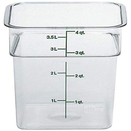 Cambro 4SFSCW135 CamSquare Polycarbonate Square Food Storage container