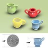 4 Pcs Ceramic Vase Fridge Magnets – 3D Mini Plant