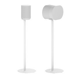 ynVISION.DESIGN Fixed Height Floor Stand Compatible with SONOS Era 100 and Era 300 - White 2 Pack (Pair)