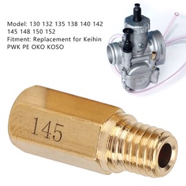 Aramox Main Nozzle Kit, Carburettor Nozzles Nozzle Set, 10 Pieces/Set Carburettor Main Nozzle Kit 130 132 135 138 140 142 145 148 150 152 Replacement for Keihin PWK PE OKO Koso