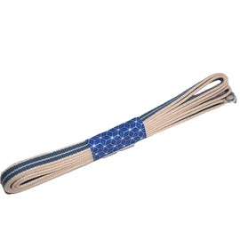 Honju Kogei Obi Banding, Long, 57.1 inches (145 cm), Bag String, 3 Minutes (Width Approx. 0.4 inches (9 mm), No. 14, Blue and White), Sanada Cord, Belt Cloth, Large Size, 100% Cotton, Hard to Unravel,