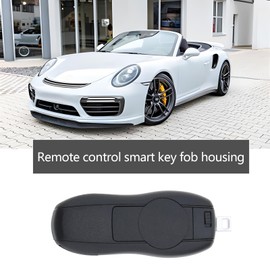 LT Easiyl 3-Button Remote Key Shell Car Remote Key Case Compatible with Porssche 911 Compatible with Panamera Compatible with Macan Compatible with Boxster 81 x 33 mm Black