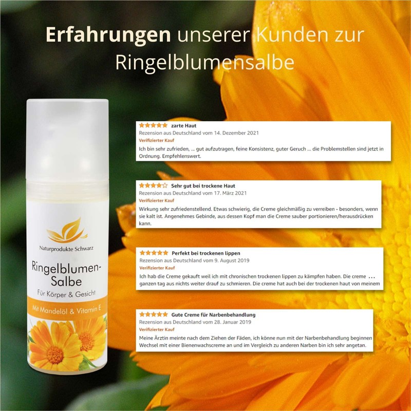 Nature products black marigold ointment with almond oil and vitamins