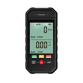 EMF Meter, Radiation Detector for Electromagnetic Fields with Digital LCD Display with Backlight, Automatic Alarm, Portable EMF Tester for EMF Inspections in the Home Office