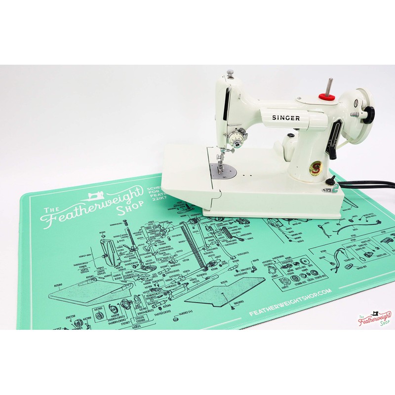The Featherweight Shop Featherweight Schematic Servicing Mat, White