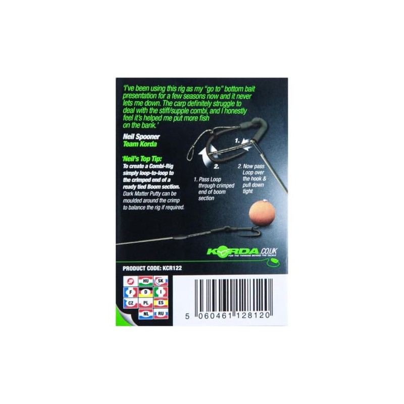 Korda Loop Rigs DF Wide Gape 18 lbs - 3
