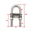 Marine U Bolt 316 Stainless Steel Boat Stern Bow Eye