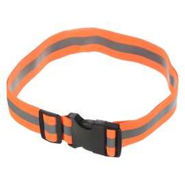 sourcing map Reflective Belt Bands 24x1.6 Inch Strip High Visibility Reflective Running Gear for Cycling Running Walking Orange