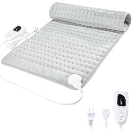 Electric Heating Pads with Auto Shut Off Large, 6 Heat Settings Heated Pad 33x17 inch