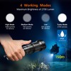 ORCATORCH ZD710 Zoomable Dive Light 2700 Lumen Scuba Diving Flashlight