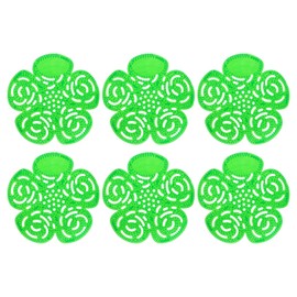 sourcing map 12Pcs Urinal Screen Deodorizer, Anti-Splash Scented Urinal Cakes Odor Protection Urinal Mats for Toilets and Bathroom, Green