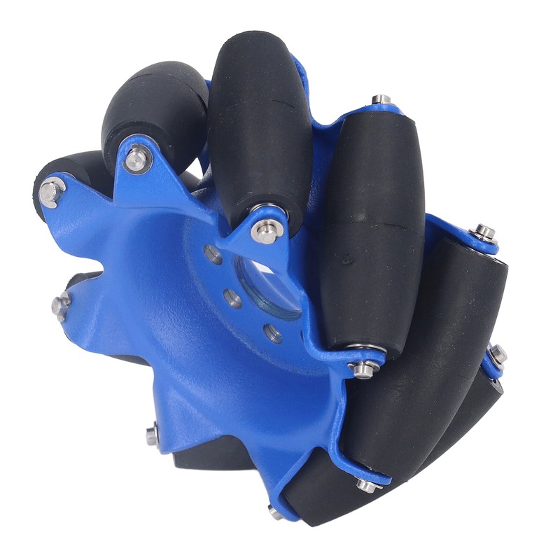 3in 45° Omnidirectional Wheel with 8 TPU Rubber Drive Rollers