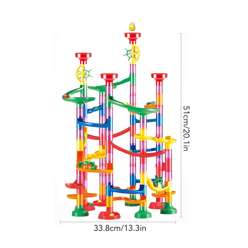 Marble Run Building Blocks DIY Three Dimensional Race Track Marble