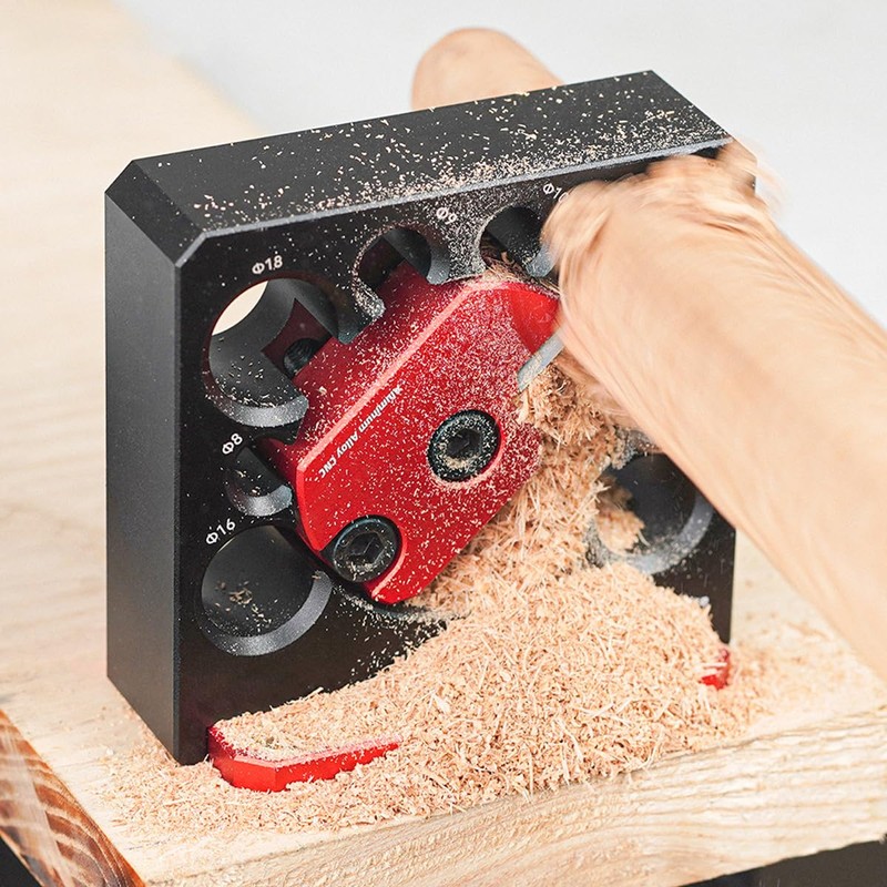 Abizarch Dowel Maker Jig Kit 8-20mm Adjustable Dowel Maker Aluminum