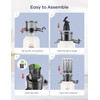 Ganiza Juicer Machines, Cold Press Juicer with 4.3" Large Feed