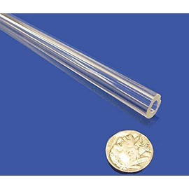 Tenite CAB Butyrate Round Tube .500" (1/2") OD x .250" (1/4") ID x 1/8" Wall x 6 Ft. Length 2 pcs, 12 Feet