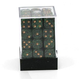 DND Dice Set-Chessex D&D Dice-12mm Speckled Golden Recon Plastic Polyhedral Dice Set-Dungeons and Dragons Dice Includes 36 Dice – D6