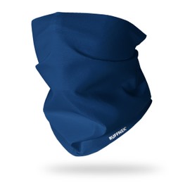 Ruffnek Classic NAVY BLUE Multifunctional Headwear Neckwarmer Snood Neck Gaiter for Men & Women Neck Scarf for Outdoor Sports Running Cycling Skiing Motorcycle