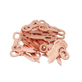 100Pcs Dent Pulling Straight Washer Zcargel Copper Plated Oval Bump Puller Rings Set Welding sheet for Panel Welder Spot Welding Machine Consumables