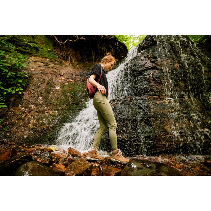 Vasque Women's Talus Mid Waterproof Hiking Boot, Brindle/Baltic, 8 Wide