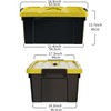 Cetomo 95Qt*6 Durabilt Flip Lid Stackable Heavy Duty Tough Storage