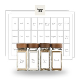 Set of 281 French, English and Spanish Spice Labels - Ready to Use, Minimalist and Modern - Labels for Jars to Keep Eat - Style 2