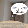 2PCS Curtain Tiebacks, Iron & Artificial Crystal Curtain Holders Curtain