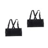 Healvian 2pcs Adjustable Elastic Back Support Belt for Lumbar Lightweight