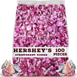 Strawberry Ice Cream Cone - Strawberry Flavored Creme and Cookies - Ice Cream inspired – Limited Edition - Individually Wrapped Fun Size Candy – Bulk Pack 1 Pound