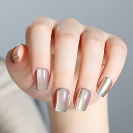 Nicedeco Cat Eyes Nails Tip Press on Nails Medium Coffin, Light Weight & Fit Perfectly Nail Tips-001 with 10-13 sizes, 30pcs