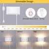 Lightess Plug in Wall Sconces 12W Modern LED Wall Light