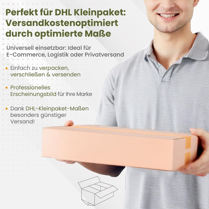 50 x DHL Small Parcel Shipping Boxes 350 x 250