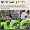 DECKMAN Lawn Mower Blade Part Kit (Part Fan/Bolts/Nuts & Washer