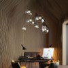 H XD GLOBAL E27 Industrial Clear Glass Globe Shade Pendant