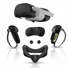 APEXINNO Silicone Cover Set Compatible with Meta Quest 3S Accessories,Controller Grips,VR Shell Cover,Face Cover,Protective Lens Cover,Not for Quest 3