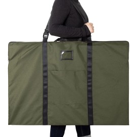 BERYA Large Size Art Portfolio Bag with Nylon Shoulder, 24 x 36 inches army green